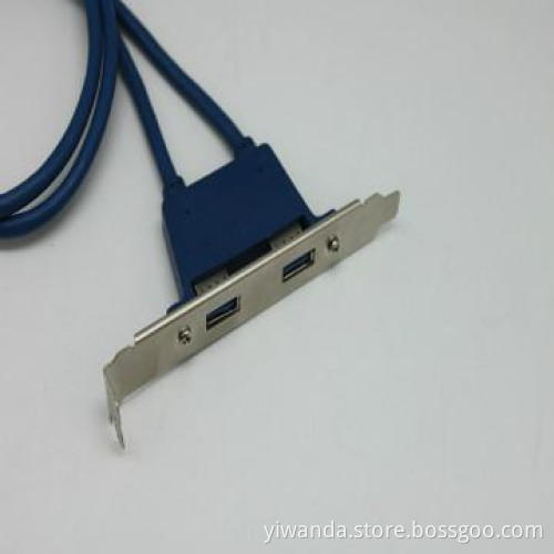 usb cable with steel bracket